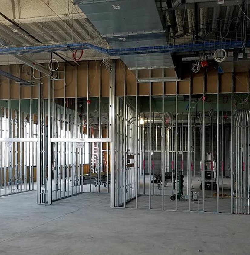 Commercial construction site