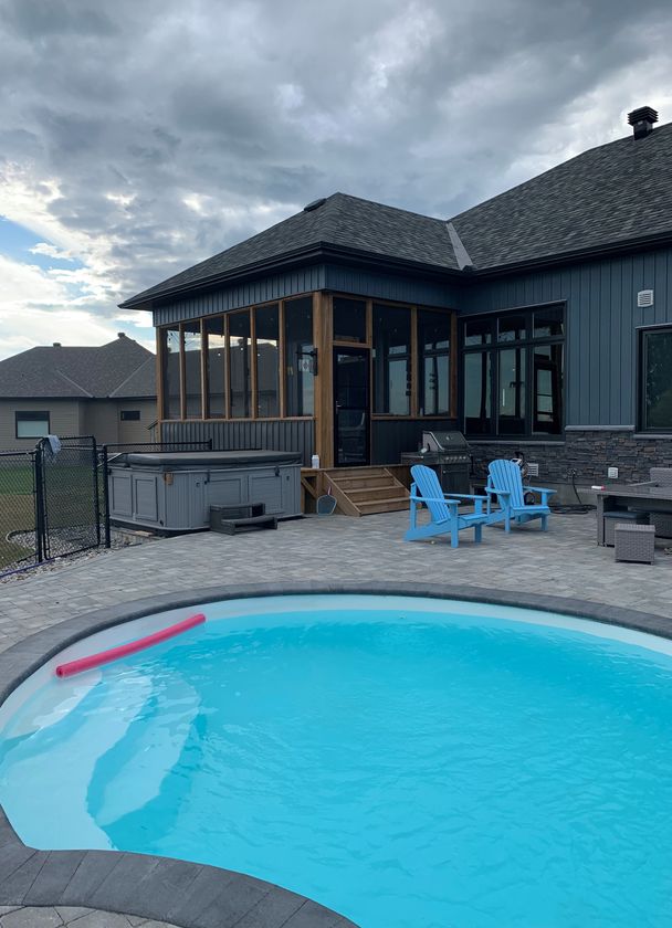 Backyard pool